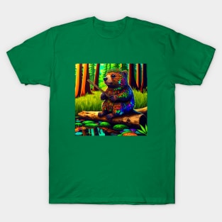 Colorful Beaver Boy T-Shirt